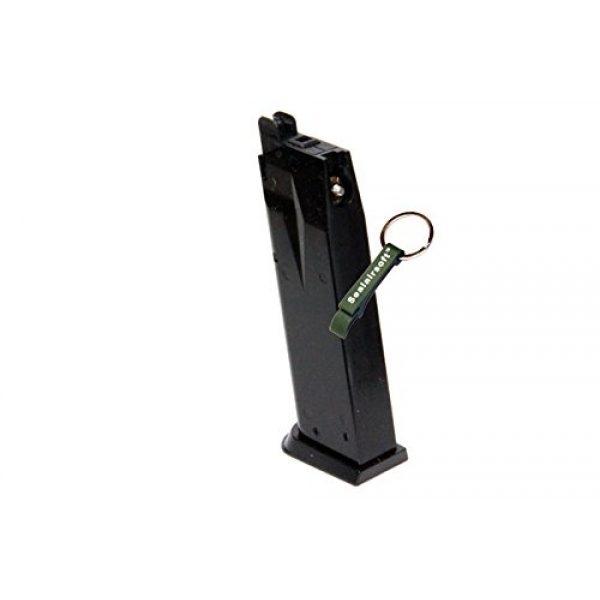 KJW Airsoft Gun Magazine 2 KJ Works 24rds Airsoft Metal 6mm GAS Magazine For P229 KP02 GBB -Mobile Ring Included