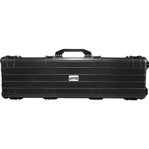 BARSKA Rifle Case 3 BARSKA BH12158 Loaded Gear AX-500 53" Watertight Protective Hard Rifle Case with Wheels and Foam, Black