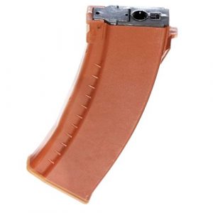 Generic Airsoft Gun Magazine 1 Airsoft Spare Parts Battleaxe 500rd Flash Mag Hi-Cap Magazine for JG(Jing Gong), Classic Army, ICS, APS, D-Boys, CYMA, Tokyo Marui AK AEG Orange Brown