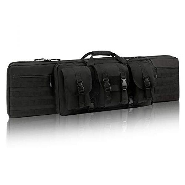 GUAWIN Rifle Case 1 GUAWIN Rifle Bag Rifle Case Shotgun Case Heavy Duty Reinforced Stitched Construction Rifle Backpack, Double Long Soft Gun Cases for Rifles Shotguns Pistols Storage and Transportation in 36" 42" 46"