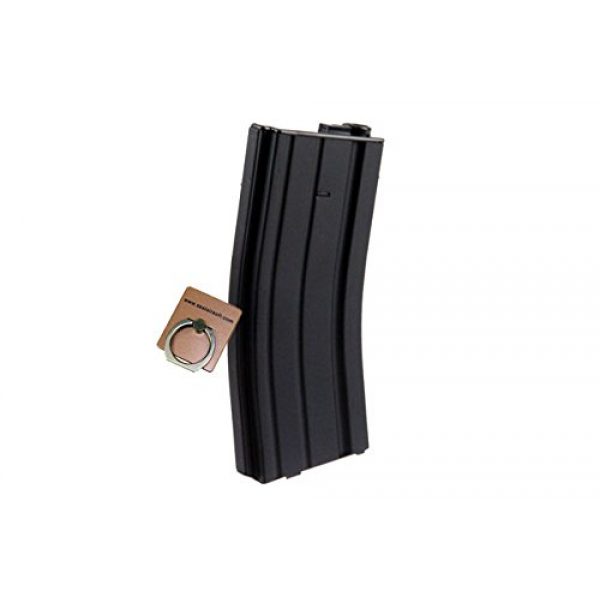 CYMA Airsoft Gun Magazine 2 CYMA 140rds Mid-Cap Magazine for Marui Standard M4 Airsoft AEG -Mobile Ring Included