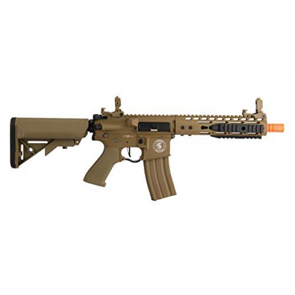 Lancer Tactical Airsoft Rifle 2 Lancer Tactical Proline 9" KeyMod with Picatinny M4 Carbine AEG Airsoft Rifle Tan 395 FPS