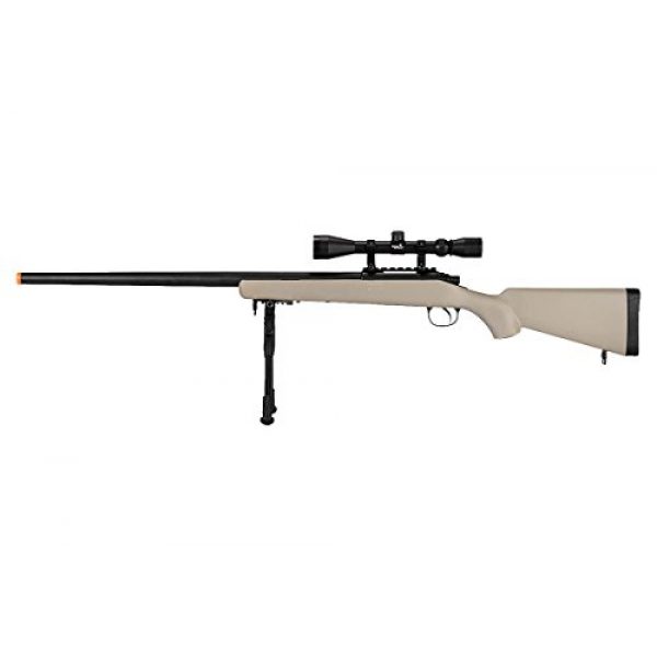Well Airsoft Rifle 1 Well VSR-10 Bolt Action Airsoft Rifle w/Scope Bipod (Tan/Long)