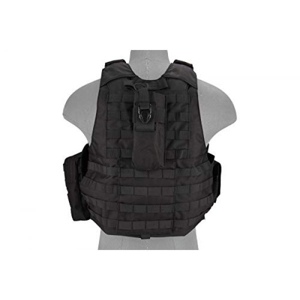 Lancer Tactical Airsoft Tactical Vest 4 Lancer Tactical 1000D Nylon Airsoft Combat Training Tactical Strike Assault Vest Black Adjustable