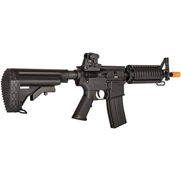 Lancer Tactical Airsoft Rifle 4 Lancer Tactical Airsoft M4 AEG Rifle with Crane Stock Black