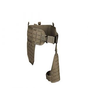 DETECH Airsoft Tactical Vest 1 DETECH Molle Padded Modular Belt Sleeve Tactical Inner Belt Drop Leg Platform Panel, Hip Panel Laser Cutting PALS Combo