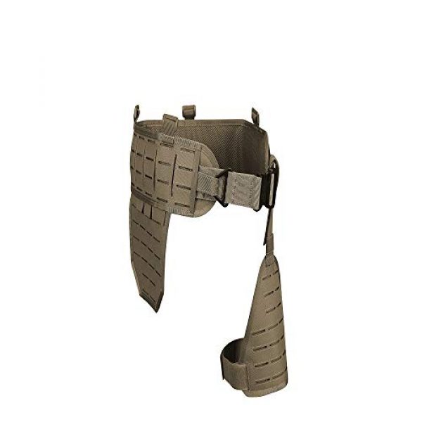 DETECH Airsoft Tactical Vest 1 DETECH Molle Padded Modular Belt Sleeve Tactical Inner Belt Drop Leg Platform Panel, Hip Panel Laser Cutting PALS Combo