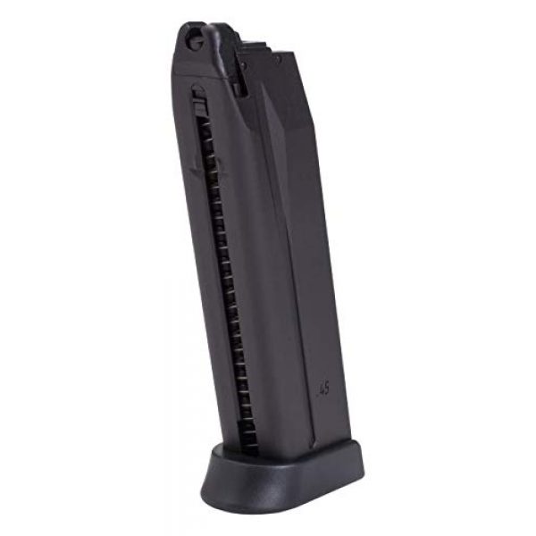 Elite Force Airsoft Gun Magazine 1 Elite Force HK Heckler & Koch HK45 GBB Blowback 6mm BB Pistol Airsoft Gun Magazine, Fits HK45 GBB Full Size (28-Round), Color/Black (2275008)