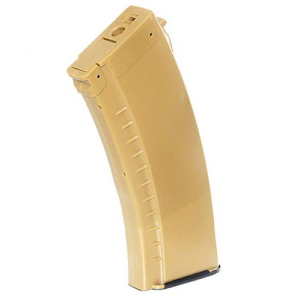 Generica Airsoft Gun Magazine 1 Generica Airsoft Spare Parts APS 500rd Plastic Hi-Cap Mag Magazine for CYMA ICS Marui AK Dark Earth