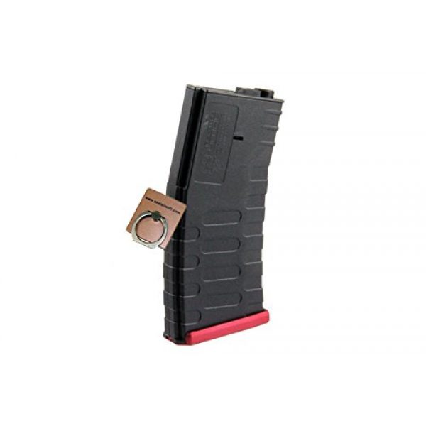 APS Airsoft Gun Magazine 2 APS Froged Match Rifle FMR 300 RDS Airsoft Magazine for AEG (Red, 3PCS) -Mobile Ring Included