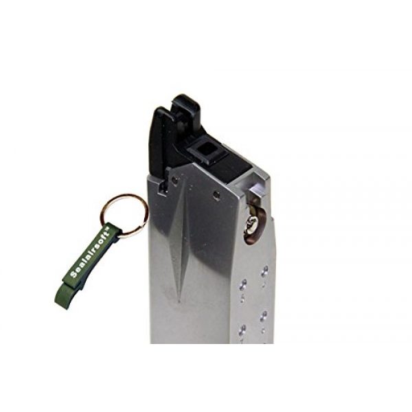 WE Airsoft Gun Magazine 2 WE 18rds Airsoft Gas Magazine For XDM COMPACT 3.8 Series GBB Black -Mobile Ring Included