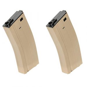 Airsoft Shopping Mall Airsoft Gun Magazine 1 Airsoft Shooting Gear CYMA 2pcs 140rd Mid-Cap Mag Magazine for D-Boys Classic Army WE SRC JG E&C CYMA Tokyo Marui M4 M16 Series AEG Dark Earth Tan