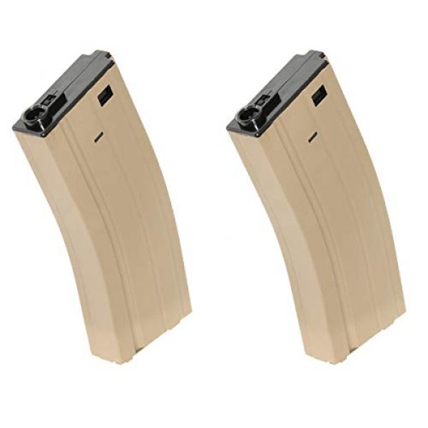 Airsoft Shopping Mall Airsoft Gun Magazine 1 Airsoft Shooting Gear CYMA 2pcs 140rd Mid-Cap Mag Magazine for D-Boys Classic Army WE SRC JG E&C CYMA Tokyo Marui M4 M16 Series AEG Dark Earth Tan