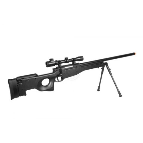 Well Airsoft Rifle 5 de airsoft shadow ops mk96 bolt action sniper rifle w/ bipod and scope(Airsoft Gun)
