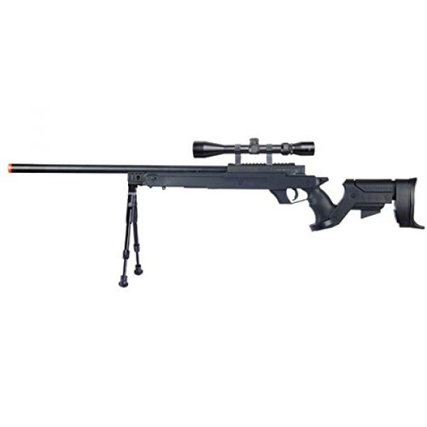 Well Airsoft Rifle 1 Well MB04 Airsoft Sniper Rifle W/Scope and Bipod - Black