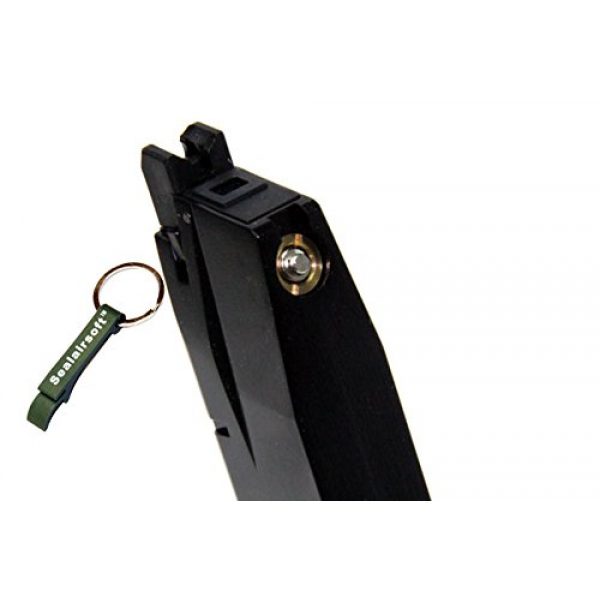 WE Airsoft Gun Magazine 2 WE 15rds Airsoft Gas Magazine For WE M84 CHEETA Series GBB Black -Mobile Ring Included