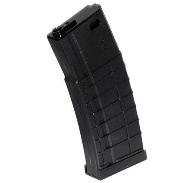 Airsoft Gang Airsoft Gun Magazine 1 Airsoft Parts CYMA 150rd Plastic Waffle Mag Mid-Cap Magazine for CYMA, APS, D-Boys, JG, Golden Eagle, E&C, G&P, ICS, Classic Army, Tokyo Marui M4 M16 Series AEG Black