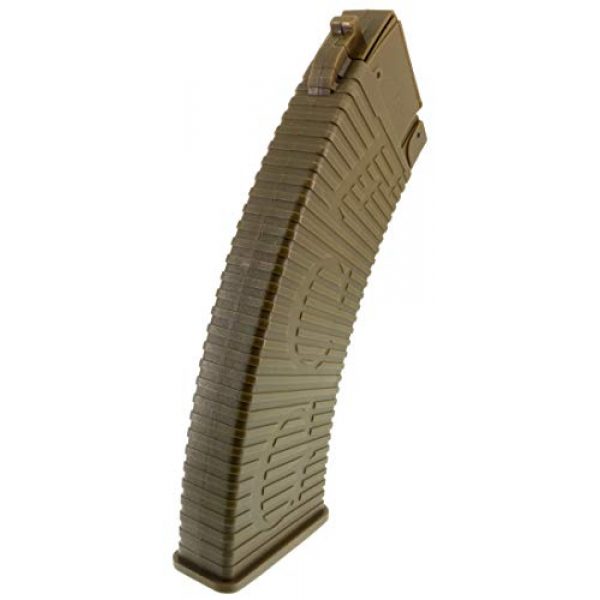 SportPro Airsoft Gun Magazine 5 SportPro APS 500 Round Polymer Thermold Waffle High Capacity Magazine for AEG AK47 AK74 Airsoft - Dark Earth