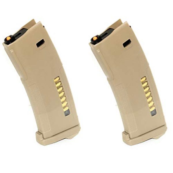 Airsoft Shopping Mall Airsoft Gun Magazine 1 Airsoft Shooting Gear PTS 2pcs 30/120rd Mag EPM Magazine for Tokyo Marui Recoil Shock Next Generation M4 Scar 416D AEG Dark Earth DE