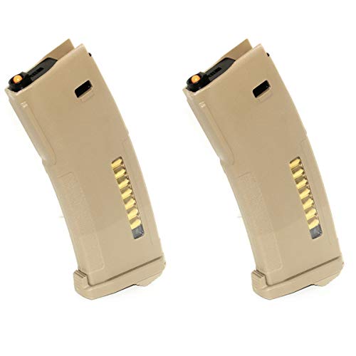 Airsoft Shopping Mall Airsoft Gun Magazine 1 Airsoft Shooting Gear PTS 2pcs 30/120rd Mag EPM Magazine for Tokyo Marui Recoil Shock Next Generation M4 Scar 416D AEG Dark Earth DE