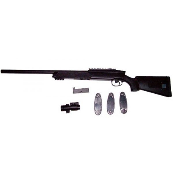Double Eagle Airsoft Rifle 3 Double Eagle m50p Bolt Action Spring Airsoft M50 Sniper Rifle FPS 450 Airsoft Gun, Black