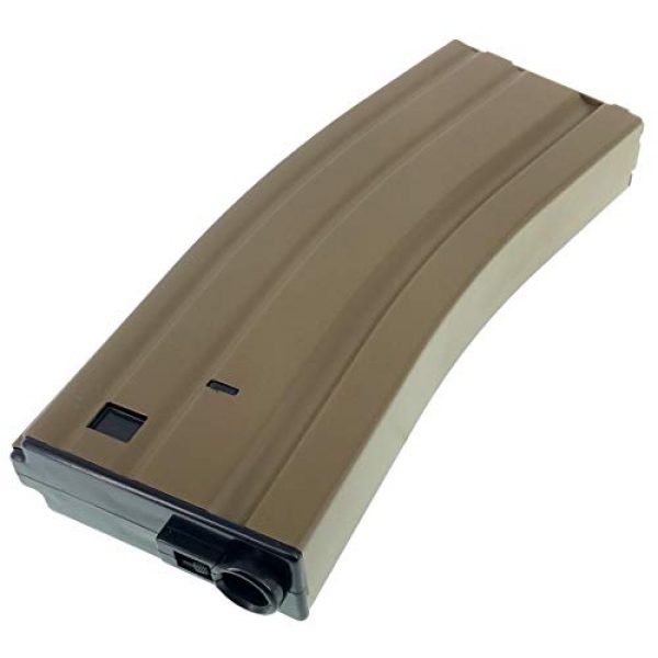 SportPro Airsoft Gun Magazine 6 SportPro 140 Round Metal Medium Capacity Magazine for AEG M4 M16 Airsoft - Dark Earth
