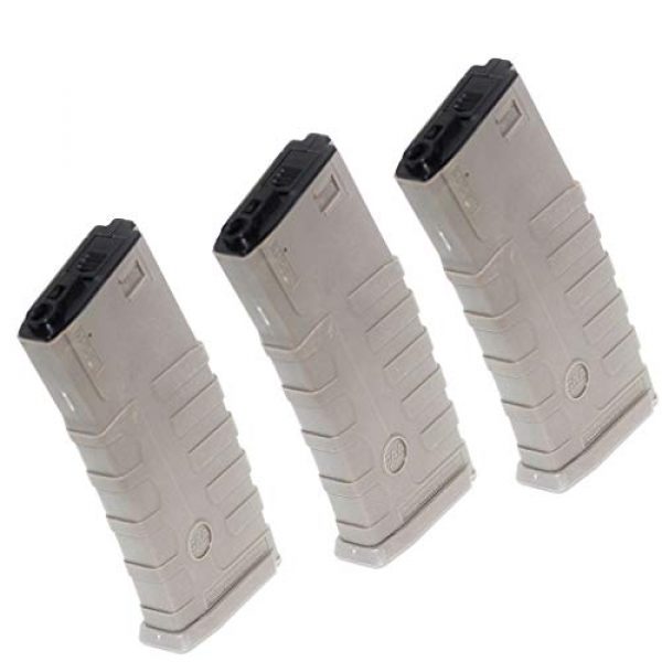 Generica Airsoft Gun Magazine 1 Airsoft Spare Parts CAA 3pcs 360rd Mag Hi-Cap Magazine for ICS D-Boys Tokyo Marui M4 M16 Series M4 M16 Dark Earth
