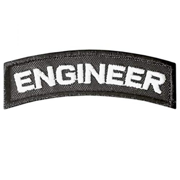 LEGEEON Airsoft Morale Patch 1 LEGEEON Engineer Tab Badge US Army Tactical Morale Touch Fastener Patch