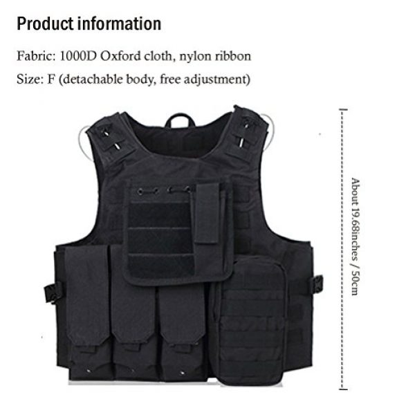 Zhuhaitf Airsoft Tactical Vest 4 Zhuhaitf Hunting Tactical Airsoft Oxford Molle Vest Tactical Gear Adjustable Vest