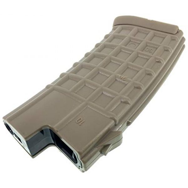 SportPro Airsoft Gun Magazine 7 SportPro 300 Round Polymer Waffle High Capacity Magazine for AEG AUG Airsoft - Dark Earth