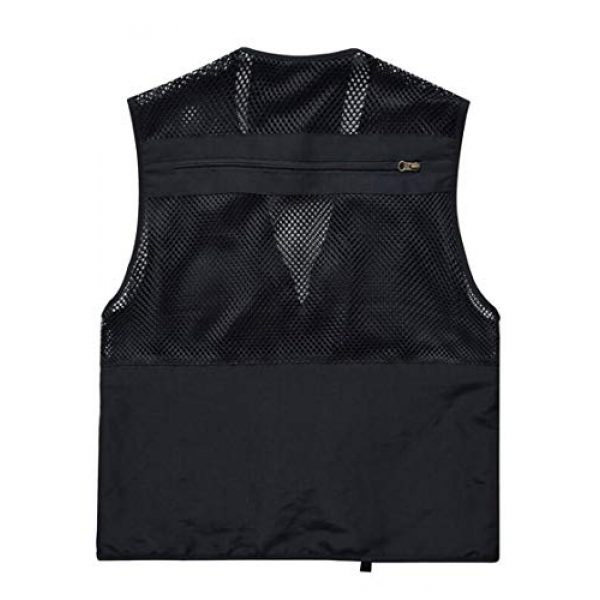 DAFREW Airsoft Tactical Vest 2 DAFREW Men's Vest Spring and Autumn Vest Multi-Pocket Convenient Vest Outdoor Fishing Vest (Color : Black, Size : XL)