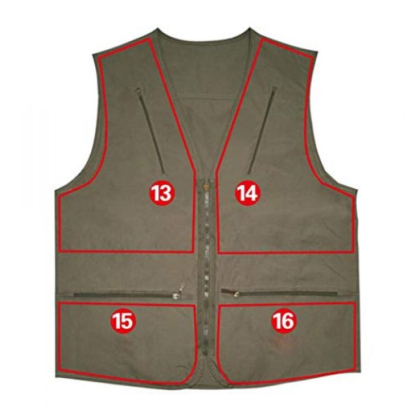 DAFREW Airsoft Tactical Vest 5 DAFREW Men's Vest Spring and Autumn Outdoor Vest Fishing Vest Cotton Custom Multi-Pocket Vest (Color : Deep Khaki, Size : L)