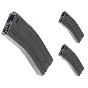 Airsoft Shopping Mall Airsoft Gun Magazine 1 Airsoft Shooting Gear 3pcs 500rd Hi-Cap Mag Magazine for G&P ICS Classic Army Tokyo Marui M4 M16 Series AEG Black
