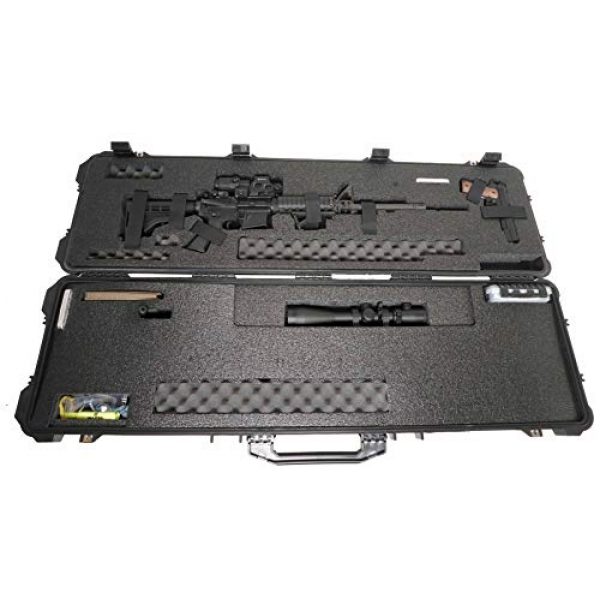 Case Club Rifle Case 3 Case Club Precision and AR Rifle Pre-Cut Waterproof Case with Accessory Box and Silica Gel to Help Prevent Gun Rust (Gen 2)
