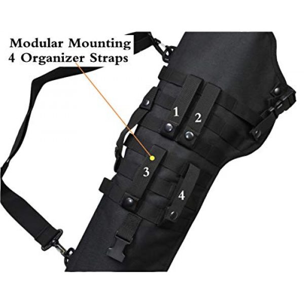 JFFCE Rifle Case 4 JFFCE Tactical Adjustable Shotgun Scabbard Tactical Rifle Scabbard Sling Case Bag Gun Storage Pouch for Outdoor Hunting