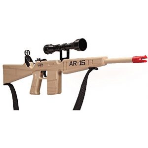Magnum Enterprises Rubberband Gun 1 Magnum Enterprises Wooden AR-15 Rifle with Scope and Sling