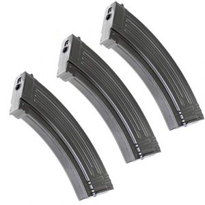 Generica Airsoft Gun Magazine 1 Airsoft Spare Parts 3pcs Pack CYMA 150rd Mid-Cap Magazine for AK-Series AEG Black