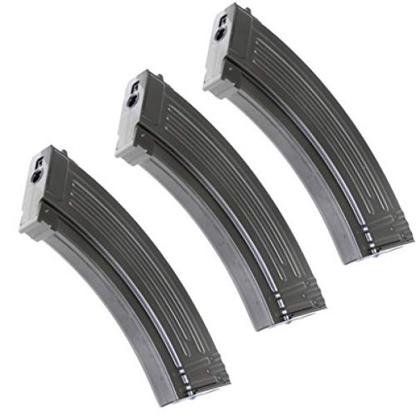 Generica Airsoft Gun Magazine 1 Airsoft Spare Parts 3pcs Pack CYMA 150rd Mid-Cap Magazine for AK-Series AEG Black