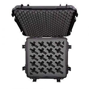 Nanuk Pistol Case 1 Nanuk 968 Waterproof Professional Gun Case with Foam Insert for 20UP w/Wheels - Black (968-20UP1)