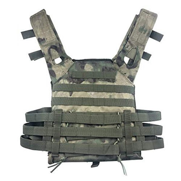 BGJ Airsoft Tactical Vest 6 BGJ Men Hunting Tactical Vest Military Molle Plate Carrier Magazine Airsoft Paintball CS Outdoor Protective Lightweight Vest