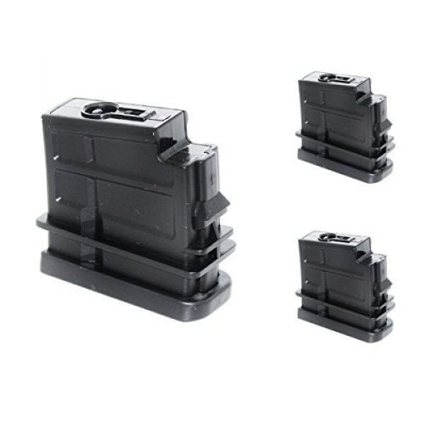Airsoft Shopping Mall Airsoft Gun Magazine 1 Airsoft Shooting Gear 3pcs 16rd Mag Short Type Magazine For Jing Gong (JG) SL8 G36 AEG Black