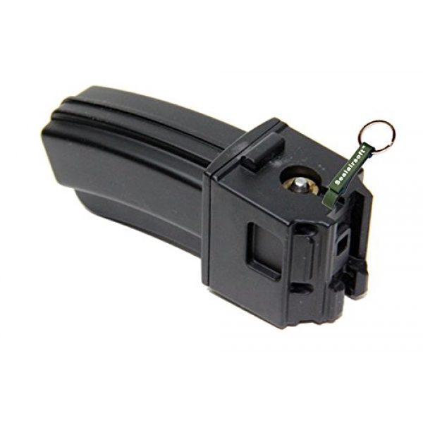 KJW Air Gun Magazine 2 KJ Works 22rds Airsoft Metal 6mm GAS Magazine For KC-02 .22 GBB Black -Mobile Ring Included
