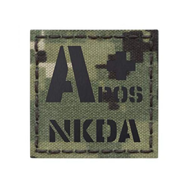 Tactical Freaky Airsoft Morale Patch 1 IR AOR2 APOS NKDA A+ NWU Type III Blood Type 2x2 Tactical Morale Hook&Loop Patch