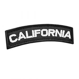 LEGEEON Airsoft Morale Patch 1 LEGEEON California Shoulder Tab CA State Army Morale Tactical Touch Fastener Patch