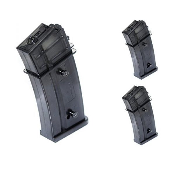 Airsoft Shopping Mall Airsoft Gun Magazine 1 Airsoft Shooting Gear 3pcs 470rd Mag Hi-Cap Magazine For Jing Gong (JG) G36 Series AEG Black