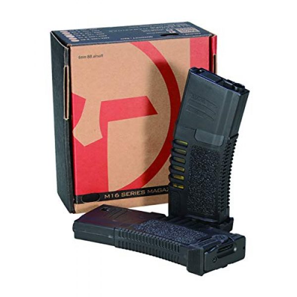 Elite Force Airsoft Gun Magazine 1 Amoeba AM4 6mm BB Airsoft Gun Magazines (Pack of 5), Black, Hi-Cap (250 Rounds)