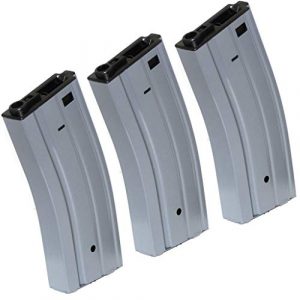 Generica Airsoft Gun Magazine 1 Airsoft Spare Parts 3pcs 330rd Map Hi-Cap Magazine for CYMA E&C G&P Tokyo Marui ICS Classic Army M4 M16 Series Grey