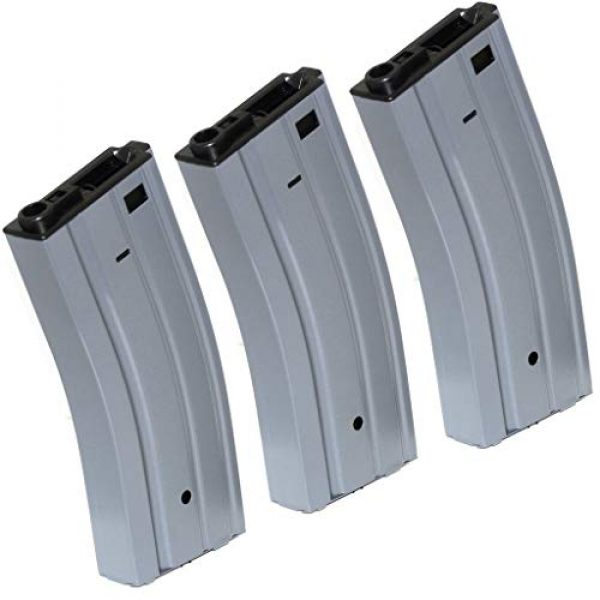 Generica Airsoft Gun Magazine 1 Airsoft Spare Parts 3pcs 330rd Map Hi-Cap Magazine for CYMA E&C G&P Tokyo Marui ICS Classic Army M4 M16 Series Grey