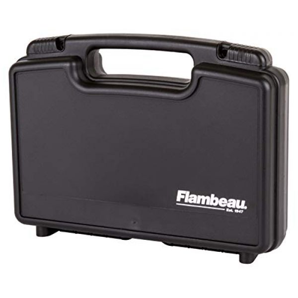 Flambeau Outdoors Pistol Case 2 Flambeau Outdoors 1411 Safe Shot 14" Pistol Pack Case, Portable Firearm Storage Accessory