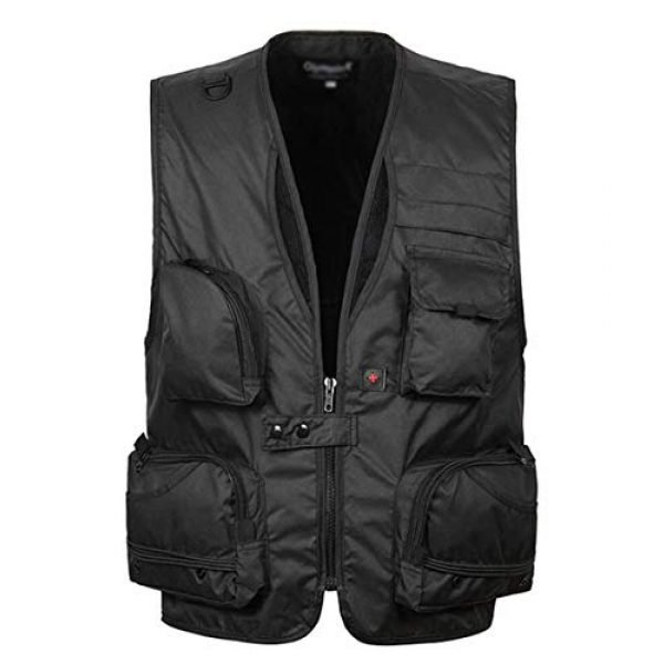 DAFREW Airsoft Tactical Vest 1 DAFREW Men's Vest Quick-Drying mesh Breathable Vest Multi-Pocket Vest Outdoor Leisure Photography Vest (Color : Black2, Size : M)